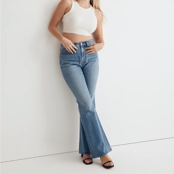 Madewell The Perfect Vintage Flare Black Jeans - Picture 7 of 10
